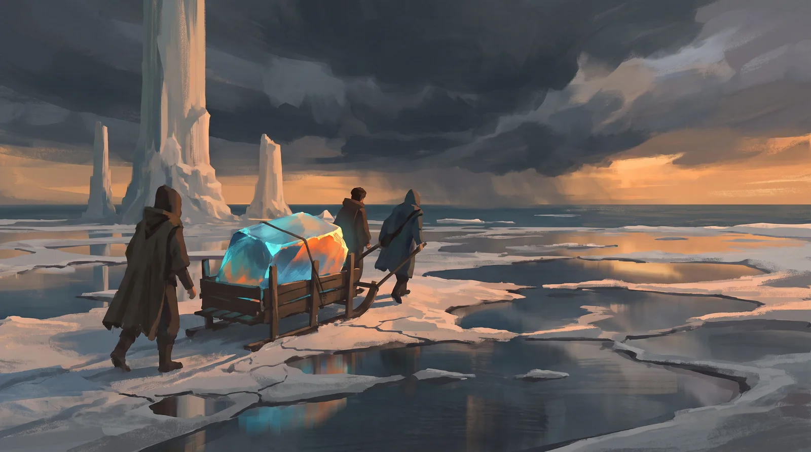 Hauling a crystal home